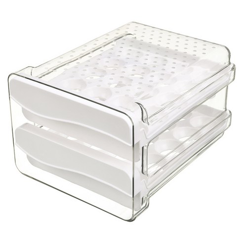 세이프탑 이중층 40p 수납 계란보관함 06, 혼합색상, 1개