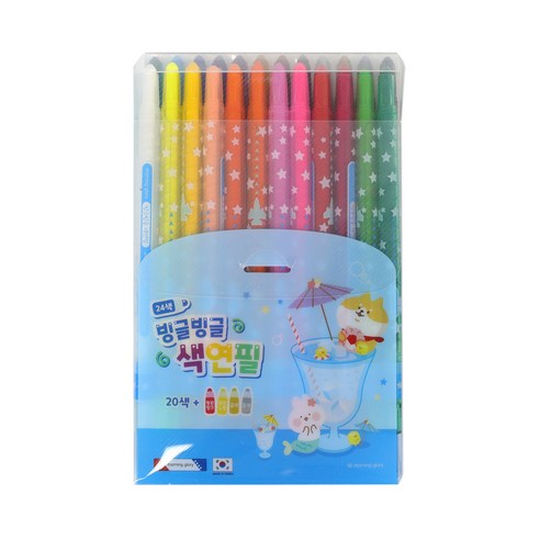 모닝글로리 빙글빙글 색연필, 24색, 1세트