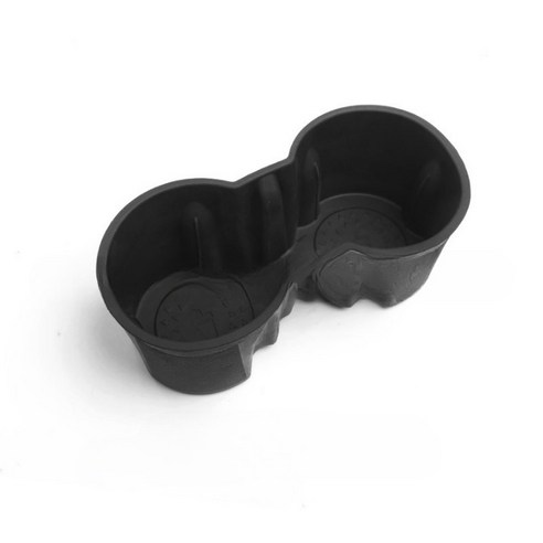 오픈스페이스 테슬라 모델3 콘솔 컵홀더 커버, 1개, 프리미엄 실버