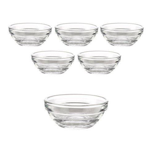 삼호유리 럭키글라스 소스볼1 LG-220503, 6개