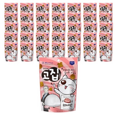 고집 고양이 간식 소 60g, 소고기맛, 36개