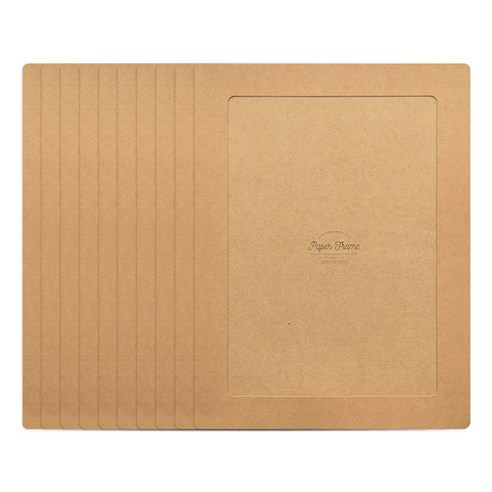 모노라이크 플레인 페이퍼 프레임 10p, 크라프트, 10개