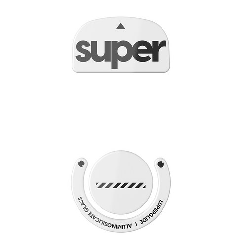 펄사 로지텍 GPro 슈퍼라이트 슈퍼글라이드 2, 화이트, 1개