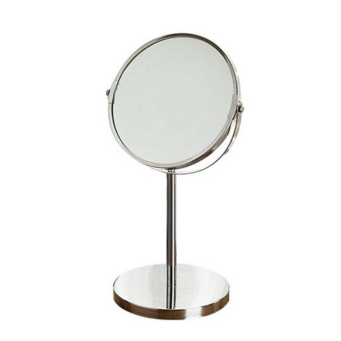 세뇨르킴 탁상용 화장대 거울 18.9cm, 실버