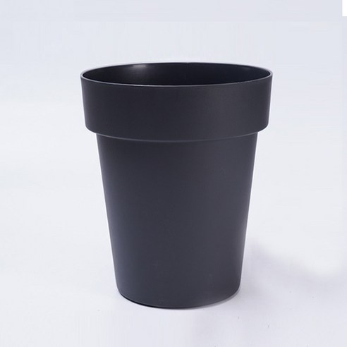 모리앤 원형 플라스틱 화분 대형 13L 2530, 블랙