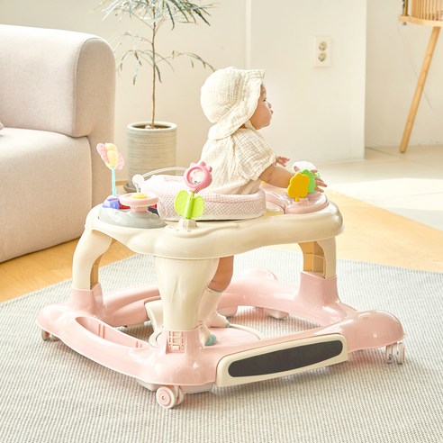 핑크빛 자유, 엔픽스 롤링360 이지 보행기로 엄마와 아기 모두 행복해지세요!