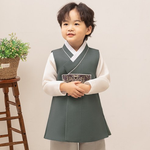 가온한복 남아용 남사각용보 한복세트 AM193: 2024년, 아이에게 특별한 설빔을 선물하세요!