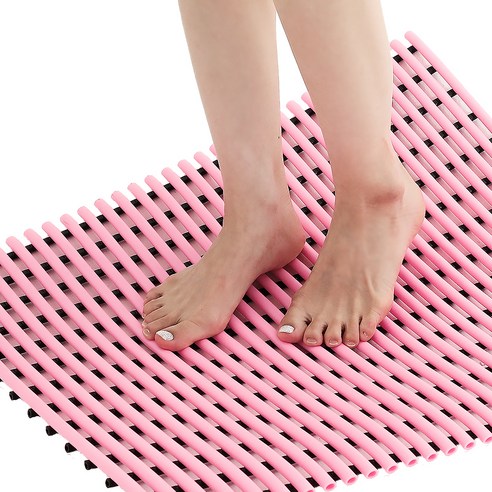 컴포리빙 고급형 욕실 매트 120 x 150 cm, 핑크, 1개