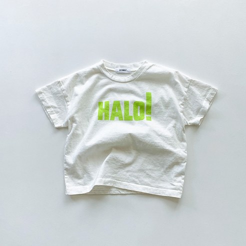 아동용 깔끔한 디자인의 내추럴한 티셔츠