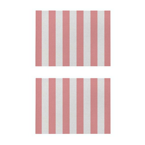 스트라이프 기하학 린넨 프린팅 테이블 매트 2P, 005, 32 x 21 cm