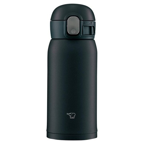 조지루시 심리스 보온보냉 원터치 텀블러, 블랙(BA), 360ml, 1개