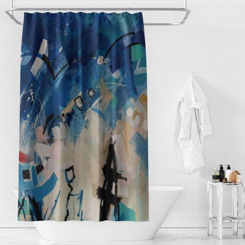 카리스 라이트블리 욕실 샤워 커튼 파티션 A10 150 x 180 cm, 1개