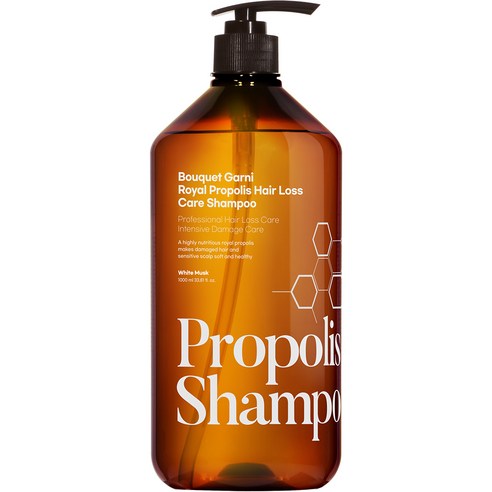 부케가르니 로열 프로폴리스 탈모 샴푸 화이트머스크, 1000ml, 1개