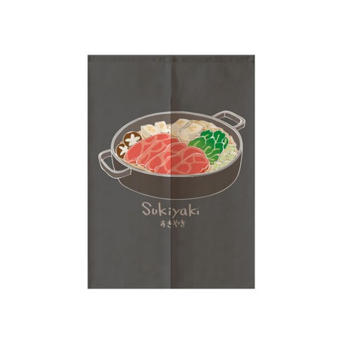 스시레스토랑 도어커튼, 컬러전골