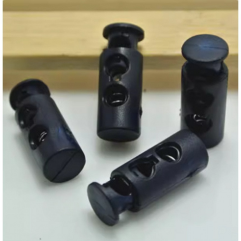 미소로운 타원형 끈길이 조절 버클 24 x 9 x 4.5 mm, 네이비, 5개