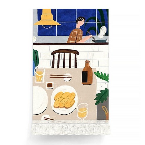 마켓A 홈리 하우스 일러스트 하프커튼, TYPE20