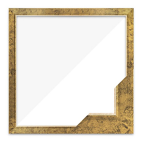 누니액자 수지 슬림 엣지 패브릭형 보석십자수액자 50 x 50 cm SF24, 앤틱골드, 1개