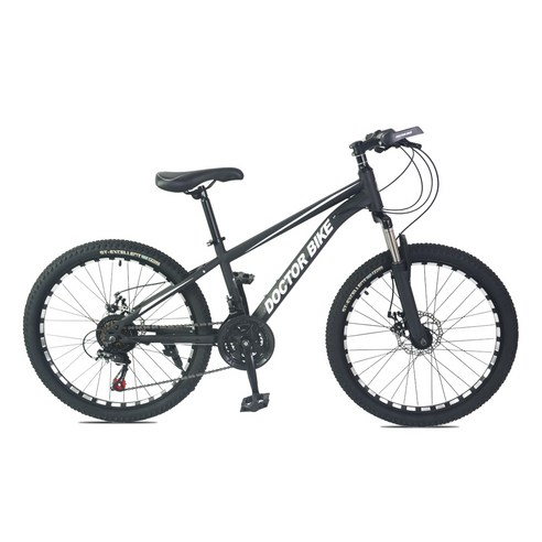 닥터바이크 원터치 21단 디스크 브레이크 스틸 프레임 ROCKET F-24 MTB 자전거 60.96cm E2 BIKE_VOL2, 멧블랙, 170cm