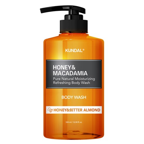 쿤달 퓨어 바디워시 허니앤비터아몬드향, 500ml, 1개