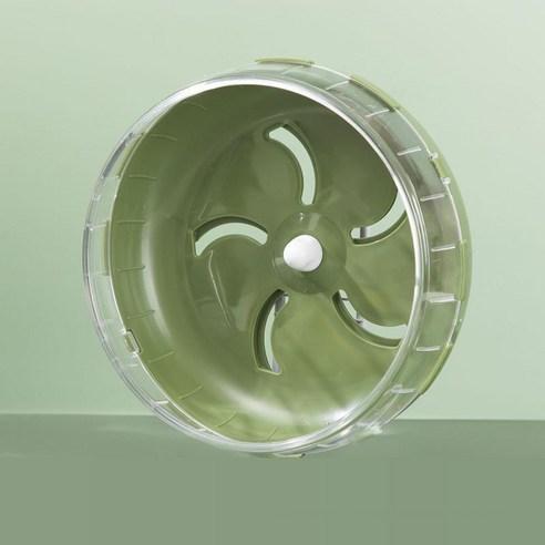 요런개 베이직 컬러 소동물 쳇바퀴 21.5cm, 그린, 1개
