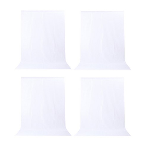 대한 베이직 폴리 촬영용 배경천 1.5 x 2m, 단일상품(화이트), 4개