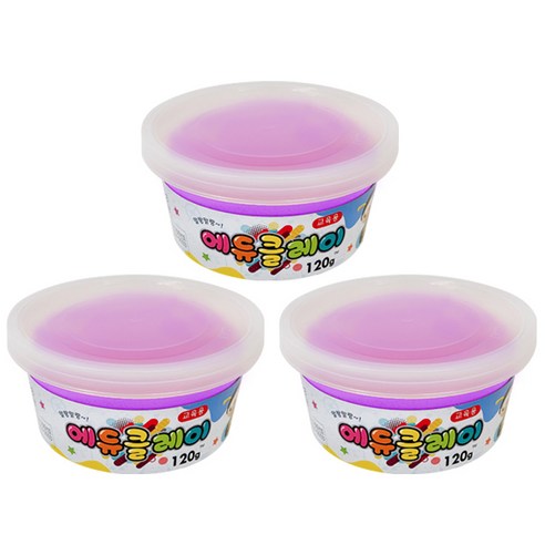 에듀클레이 3p, 보라, 120g
