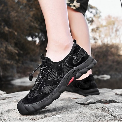 제이라인 남성용 소가죽 아웃도어 스니커즈 JLMAN1004 트레킹화