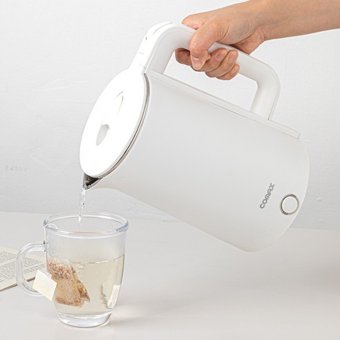 보온과 편리함을 위한 최고의 선택: 코멕스 이중단열 무선 전기포트 2L