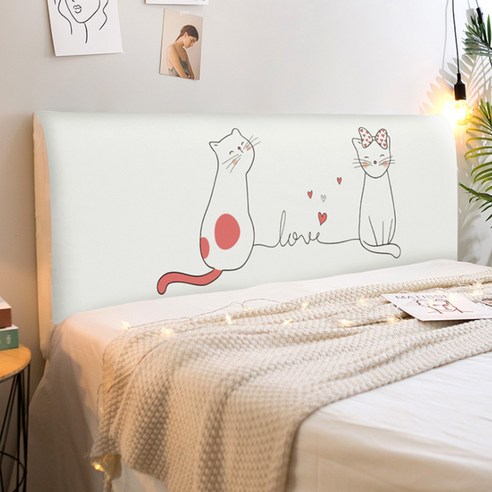 러브믹스 침대헤드커버, 고양이
