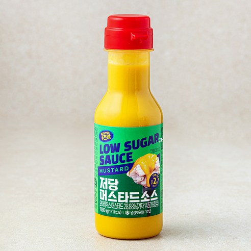 저당 머스타드 소스, 180g, 1개