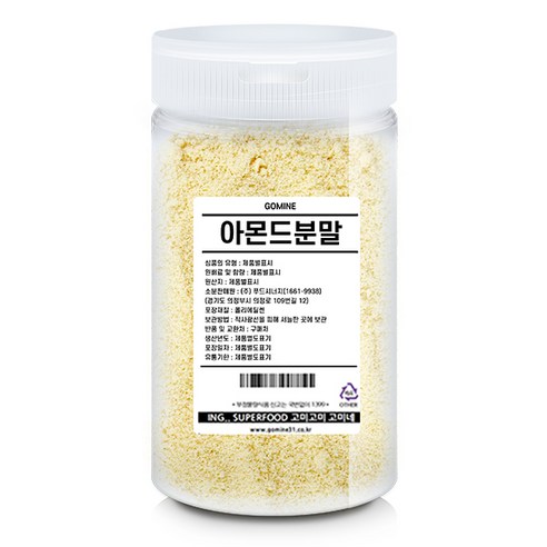 고미네 아몬드분말, 400g, 1개