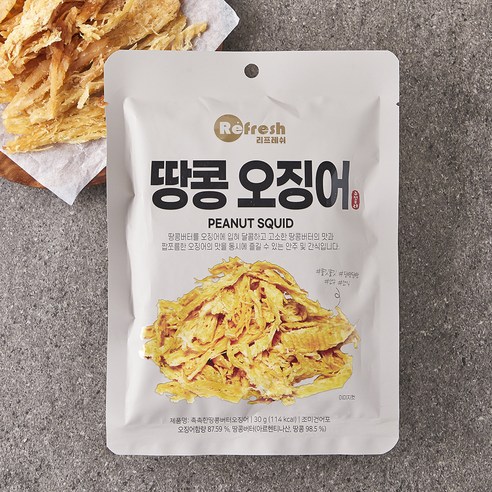 리프레쉬 촉촉한 땅콩 버터 오징어, 30g, 2개