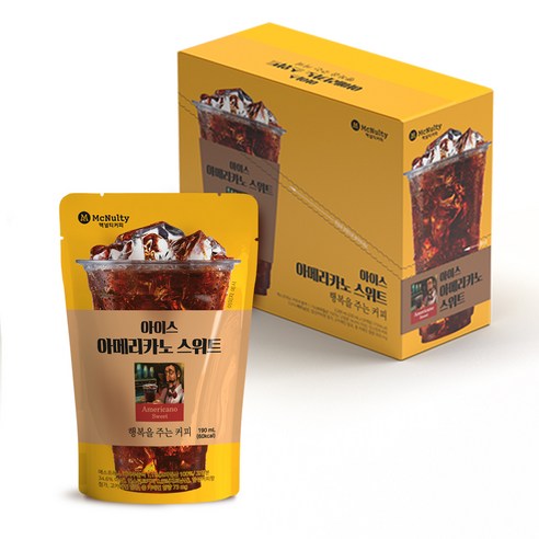맥널티 아이스 아메리카노 스위트, 10개, 190ml