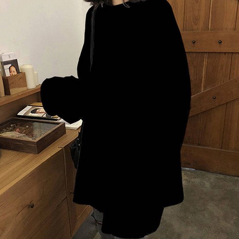임산부 데일리 코디 루즈핏 기본 롱 티셔츠