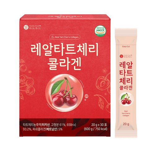 바로푸드 레알 타트체리 콜라겐, 20g, 30개