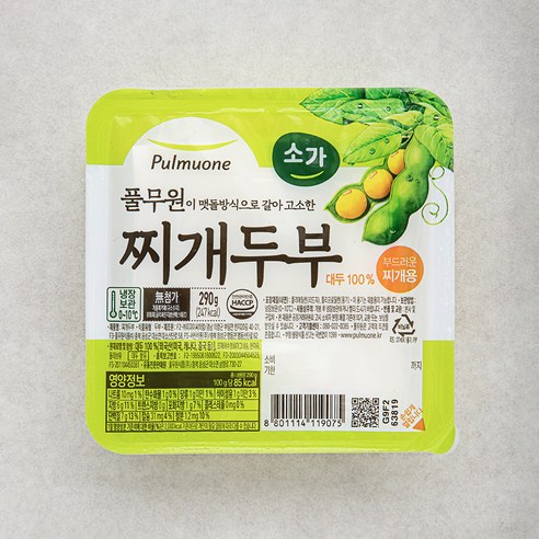 풀무원 소가 찌개두부, 290g, 1개 
채소