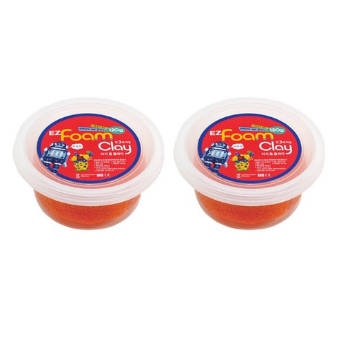 이지피아 이지 샤이니 폼클레이 2p, 주황, 2개