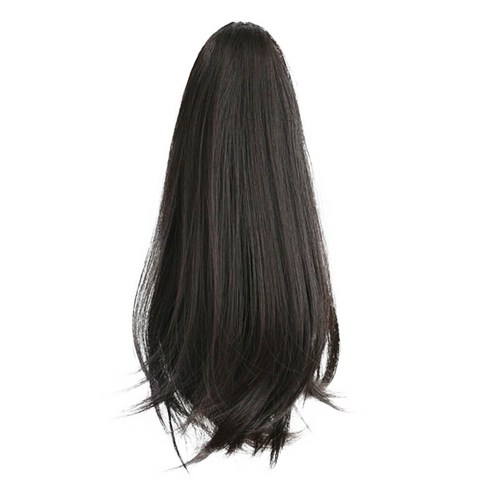 하이유니 숏 포니테일 가발 28cm, 브라운블랙, 1개