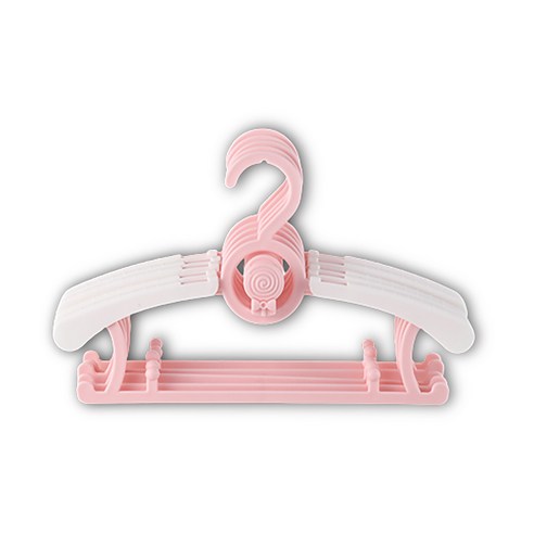 잇곰 아동용 미끄럼방지 옷걸이, 5개, 핑크