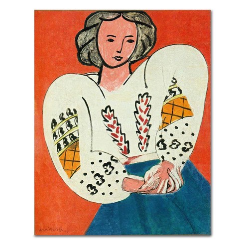 아디코 캔버스 DIY 페인팅 루마니아 여인의 블라우스 P13 40 x 50 cm, 혼합색상, 1개