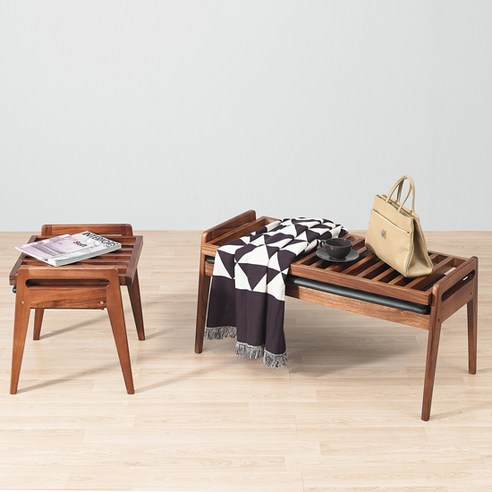 공간을 예술로 승화시키는 헤즈로 0473 원목 접이식 벤치