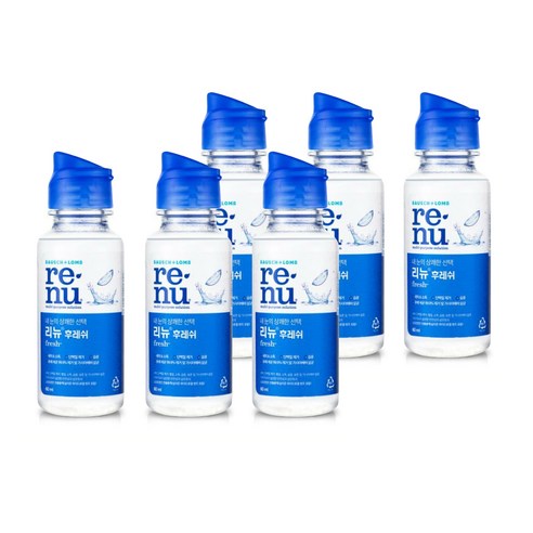 리뉴 후레쉬 렌즈세정액, 60ml, 6개