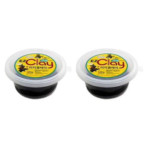 이지피아 이지클레이 2p, 검정, 120g, 2개