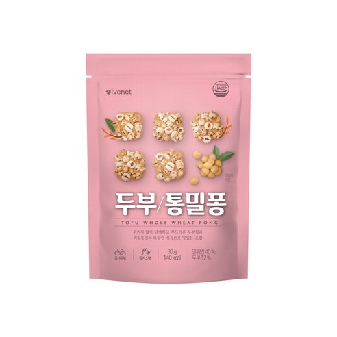 아이배냇 유아용 두부 통밀퐁 과자 30g, 통밀맛, 1개