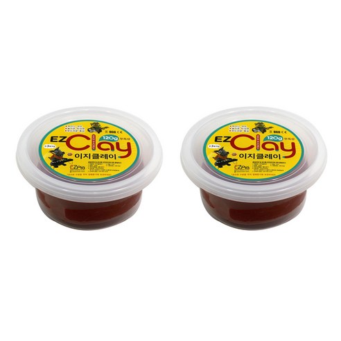 이지피아 이지클레이 2p, 갈색, 120g, 2개