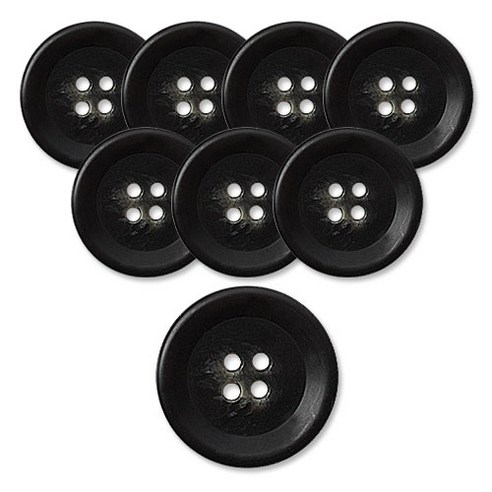동대문단추왕 고급 무광 코트 가디건 단추 18mm, 모던, 8개, 블랙 모던