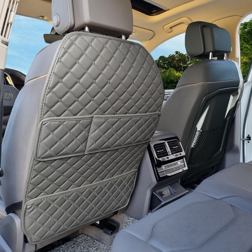아이빌 퀼팅 킥매트 자동차 시트커버 엣지형 2포켓, 토프, 1개