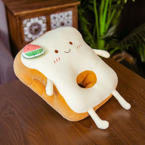 에델린 사무실 학교 토스트 낮잠 팔베개, 수박