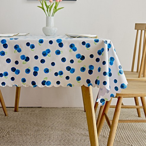 로맨스하우스 식탁보, 블루베리, 120 x 180 cm