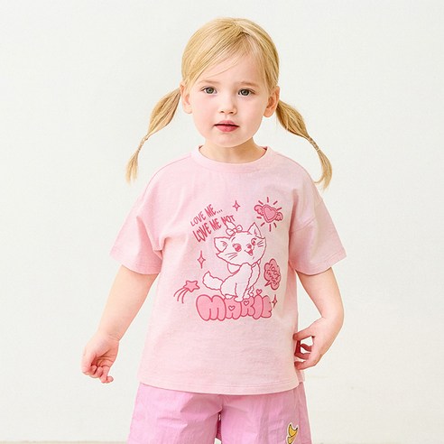 몰리멜리 아동용 디즈니 101 달마시안앤마리 큐티 반팔 티셔츠 130, 130, L pink, L pink 섬네일